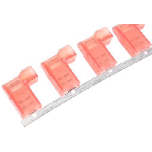 TE Connectivity Zásuvný konektor, řada: Ultra-Fast .187 Izolované, 4.75 x 0.51 mm, Červená Vnitřní, celková délka: 16.14