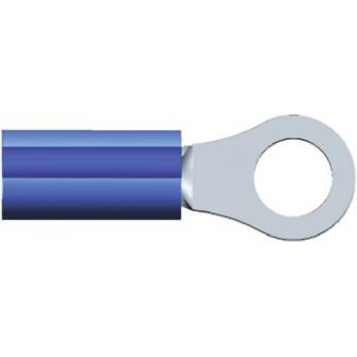 Očková koncovka, řada: PIDG, pokovení: Cín, M5, Modrá, 105 °C, min. AWG: 16 AWG, max. AWG: 14 AWG, Izolované, TE