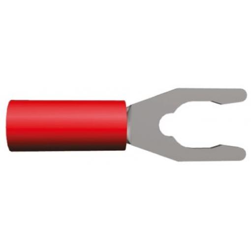 Krimpovací plochý konektor, řada: PLASTI-GRIP, Izolované, M4 barva Červená, max. AWG: 16 AWG, min. AWG: 22 AWG, TE