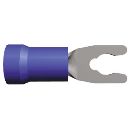 Krimpovací plochý konektor, řada: PLASTI-GRIP, Izolované, M3.5 barva Modrá, max. AWG: 14 AWG, min. AWG: 16 AWG, TE