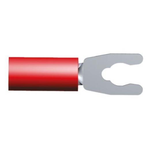 Krimpovací plochý konektor, řada: PLASTI-GRIP, Izolované, M3.5 barva Červená, max. AWG: 16 AWG, min. AWG: 22 AWG, TE