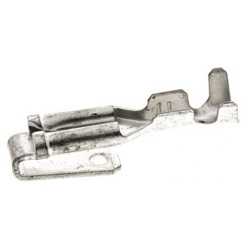 TE Connectivity Zásuvný konektor, řada: FASTON .110 Neizolované, 2.79 x 0.51 mm, Černá Vnitřní, celková délka: 17.02 mm,