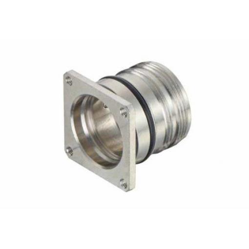 Pouzdro, Montáž přepážky, velikost: M23 HARTING, orientace těla: Rovný, řada: Han M23, IP67, IP69K, materiál pouzdra: