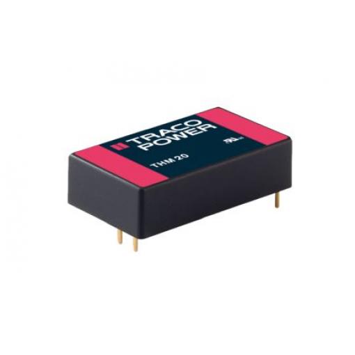 TRACOPOWER Měnič DC/DC THM 20, výstup: 15 V dc 5 kV ac, Vin 75V dc 667 mA, Vin 36V 20 W -40 °C 80 °C Průchozí otvor