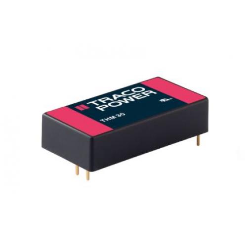 TRACOPOWER Měnič DC/DC THM 30, výstup: 12 V dc 5 kV ac, Vin 36V dc 1.25 A, Vin 18V 30 W -40 °C 80 °C Průchozí otvor