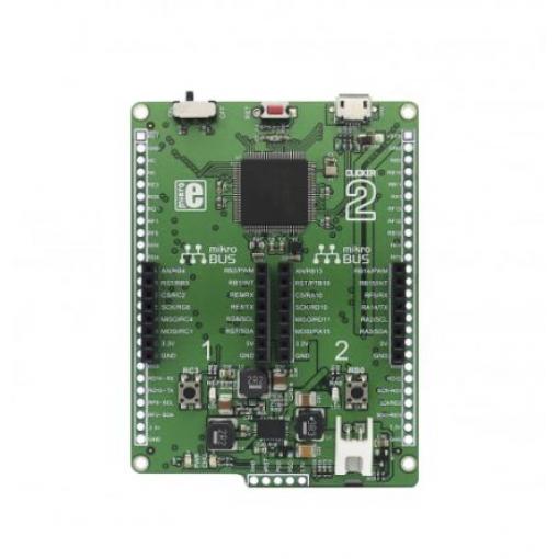 MikroElektronika Vývojová deska, PIC32MZ, MikroBUS, MCU MIKROE-2800, Mikrokontrolér, Clicker 2 pro PIC32MZ, Přídavná