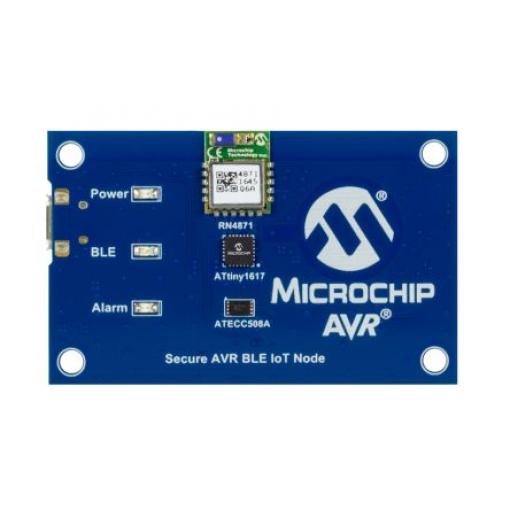 Komunikační a bezdrátový vývojový nástroj, pro Snímač teploty, USB, 20MHz, Bluetooth, Secure AVR BLE IoT Node, Microchip