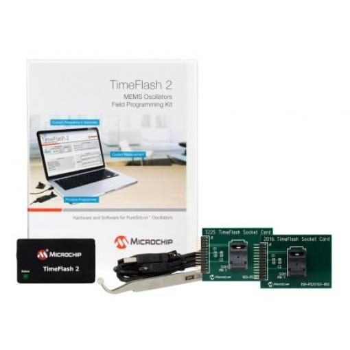 Vývojová sada pro hodiny a časovač Oscilátor, pro použití s: Oscilátor Microchip MEMS Time Flash2 Microchip