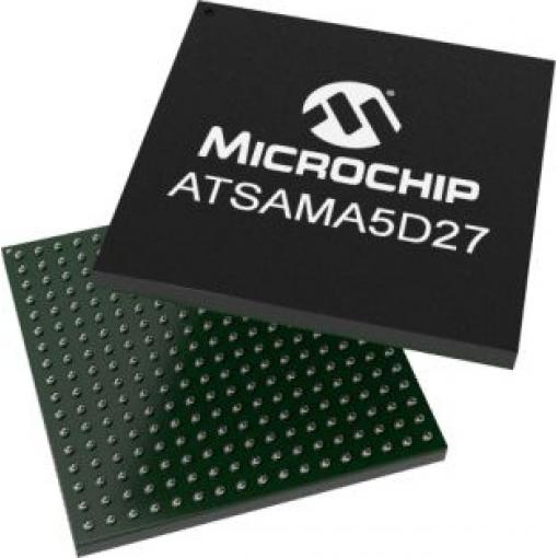 Microchip Mikroprocesor ATSAMA5D27C-CU SAMA5D2 ARM Cortex A5 32 bitů ARM 500 MHz, počet kolíků: 289 kolíkový, LFBGA