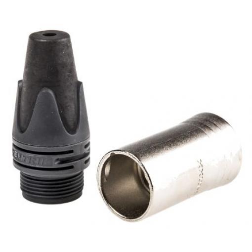 Neutrik Konektor XLR, barva Přírodní, počet kontaktů: 3, orientace těla: Rovný, pokovení: Stříbrná, Kabel, 50 V,