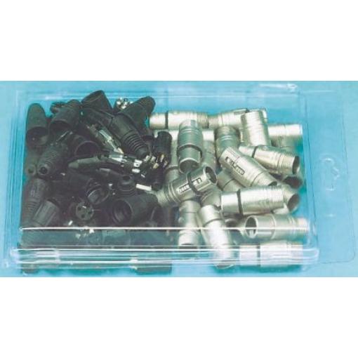 Neutrik Konektor XLR, barva Přírodní, počet kontaktů: 4, orientace těla: Rovný, pokovení: Stříbro přes nikl, Kabel, 50