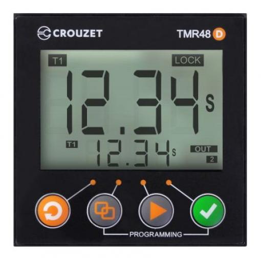 Crouzet Časovací relé, řada: Syr-Line Panel SPDT 1kontaktové 240 V dc 100 V ac, 240 V ac Multifunkční funkce 8 kolíků