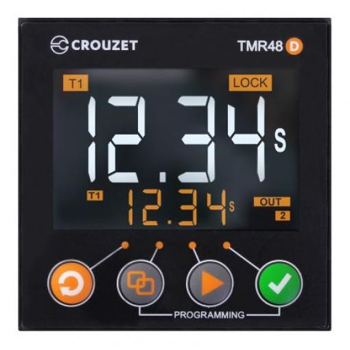 Crouzet Časovací relé, řada: Syr-Line DPDT 2kontaktové 24 V dc 24/240 V ac 1 funkce 8 kolíků