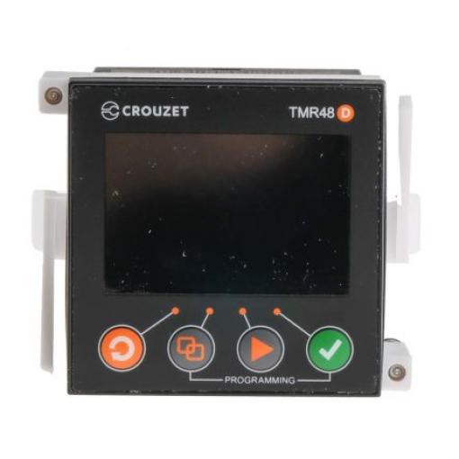 Crouzet Časovací relé, řada: Syr-Line Panel DPDT 2kontaktové 240 V dc 240 V ac, 24 V ac Multifunkční funkce 11 kolíků