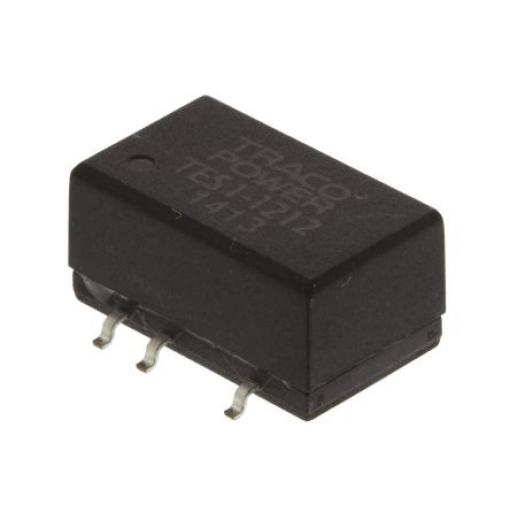 TRACOPOWER Měnič DC/DC TES 1, výstup: 12 V dc 1.5 kV dc, Vin 13.2V dc 84 mA, Vin 10.8V 1 W -40 °C 90 °C Povrch