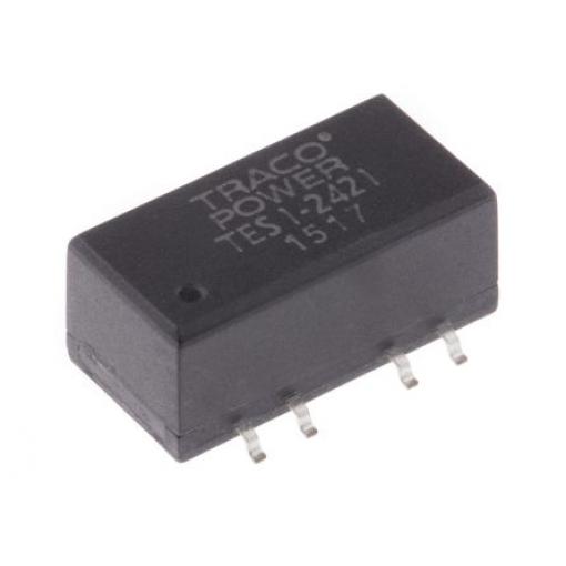 TRACOPOWER Měnič DC/DC TES 1, výstup: 5 V dc 1.5 kV dc, Vin 26.4V dc 100 mA, Vin 21.6V 1 W -40 °C 90 °C Povrch