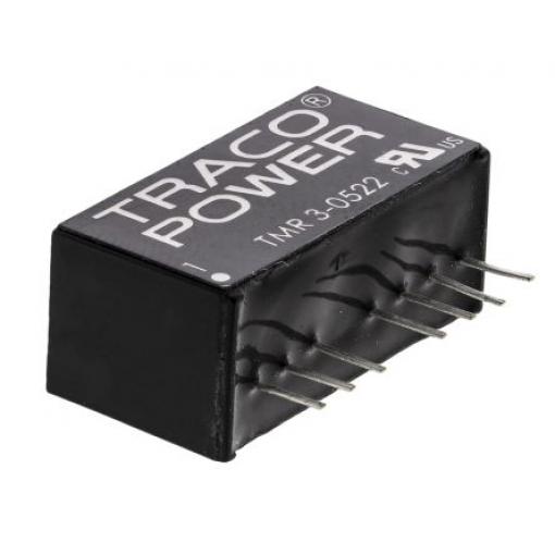 TRACOPOWER Měnič DC/DC TMR 3, výstup: 12 V dc 1.5 kV dc, Vin 9V dc 125 mA, Vin 4.5V 3 W -40 °C 85 °C Průchozí otvor