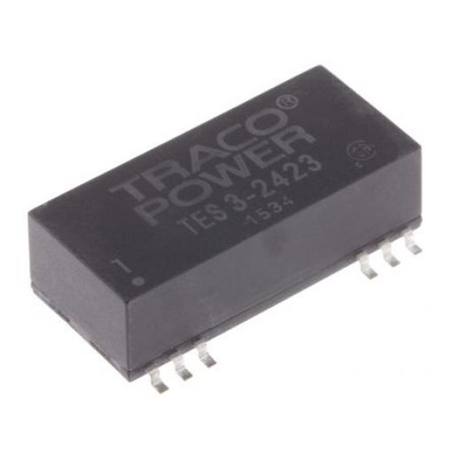 TRACOPOWER Měnič DC/DC TES 3, výstup: 15 V dc 1.5 kV dc, Vin 36V dc 100 mA, Vin 18V 3 W -40 °C 85 °C Povrch