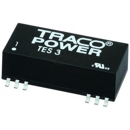 TRACOPOWER Měnič DC/DC TES 3, výstup: 12 V dc 1.5 kV dc, Vin 36V dc 250 mA, Vin 18V 3 W -40 °C 85 °C Povrch