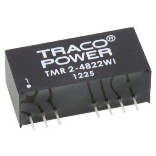 TRACOPOWER Měnič DC/DC TMR 2WI, výstup: 12 V dc 1.5 kV dc, Vin 75V dc 83 mA, Vin 18V 2 W -40 °C 85 °C Průchozí otvor