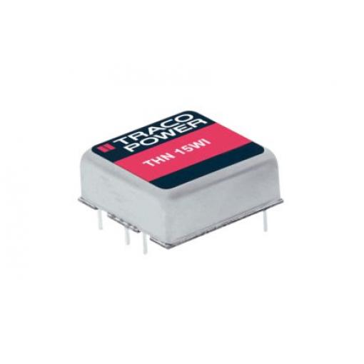 TRACOPOWER Měnič DC/DC THN 15WI, výstup: 3.3 V dc 1.6 kV dc, Vin 75V dc 4 A, Vin 18V 15 W -40 °C 85 °C Průchozí otvor