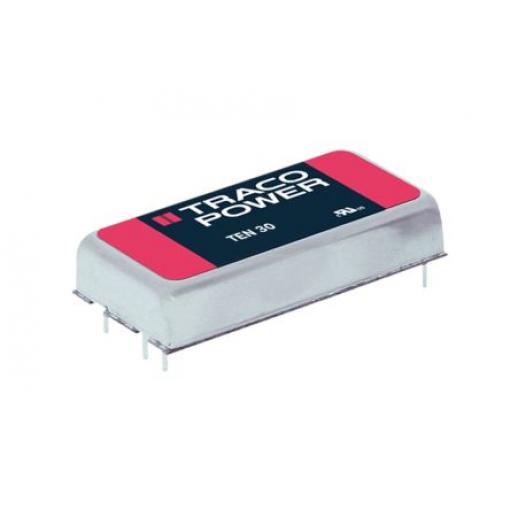 TRACOPOWER Měnič DC/DC TEN 30, výstup: 5 V dc 1.5 kV dc, Vin 75V dc 3 A, Vin 36V 30 W -40 °C 80 °C Průchozí otvor