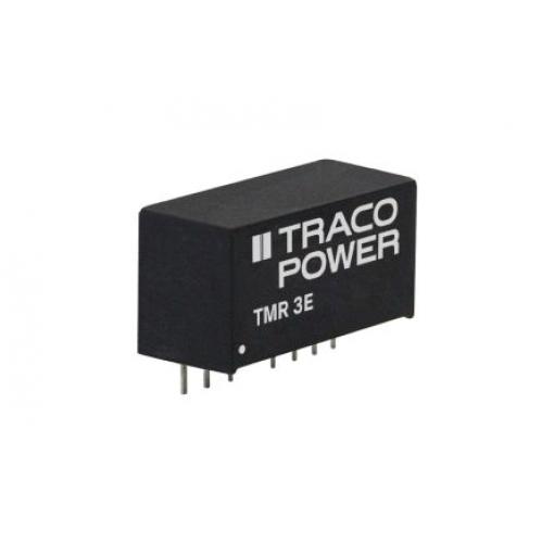TRACOPOWER Měnič DC/DC TMR 3E, výstup: 12 V dc 1.5 kV dc, Vin 9V dc 125 mA, Vin 4.5V 3 W -40 °C 85 °C Montáž na plošný