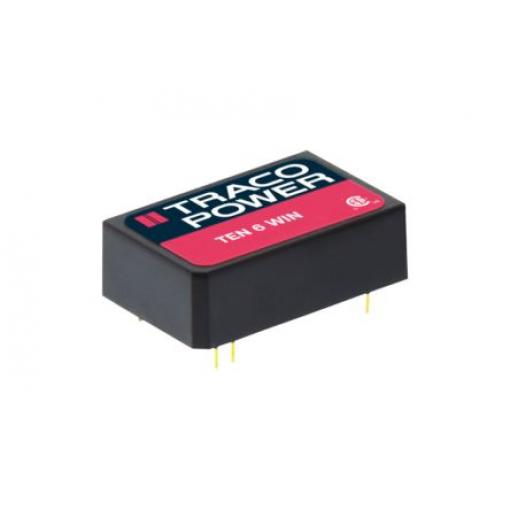 TRACOPOWER Měnič DC/DC TEN 6WIN, výstup: 5 V dc 1.5 kV dc, Vin 75V dc 500 mA, Vin 18V 6 W -40 °C 85 °C Průchozí otvor