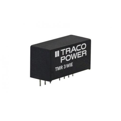 TRACOPOWER Měnič DC/DC TMR 3WIE, výstup: 5 V dc 1.5 kV dc, Vin 36V dc 300 mA, Vin 9V 3 W -40 °C 85 °C Průchozí otvor