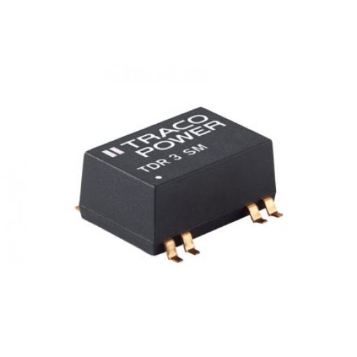 TRACOPOWER Měnič DC/DC TDR 3SM, výstup: 15 V dc 1.5 kV dc, Vin 18V dc 100 mA, Vin 9V 3 W -40 °C 85 °C Povrch