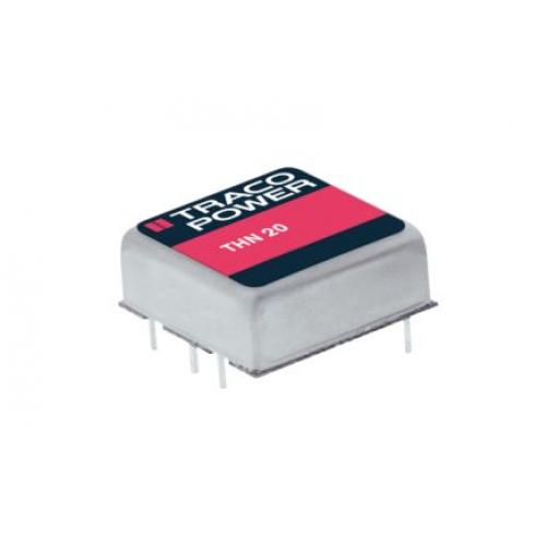 TRACOPOWER Měnič DC/DC THN 20, výstup: 12 V dc 1.5 kV dc, Vin 18V dc 833 mA, Vin 9V 20 W -40 °C 75 °C Průchozí otvor