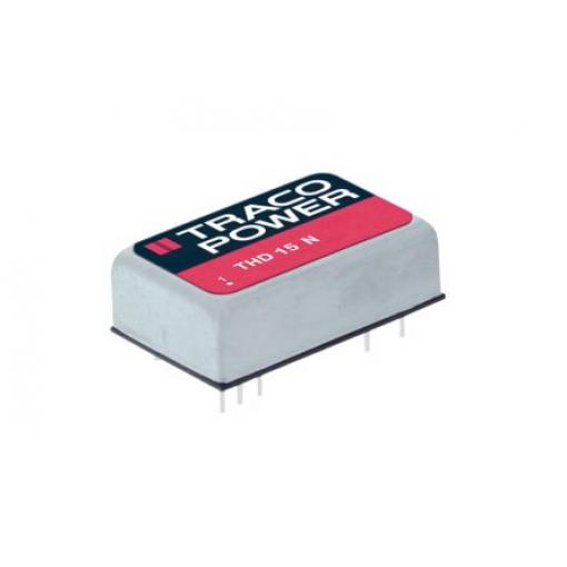 TRACOPOWER Měnič DC/DC THD 15N, výstup: 12 V dc 1.5 kV dc, Vin 75V dc 625 mA, Vin 36V 15 W -40 °C 85 °C Průchozí otvor