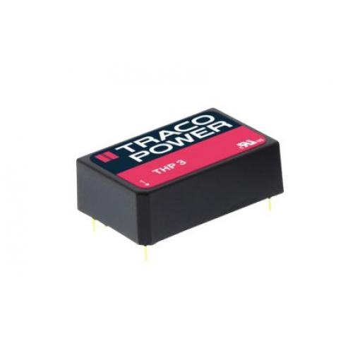 TRACOPOWER, výstup: 15V dc 3 kV ac 100 mA