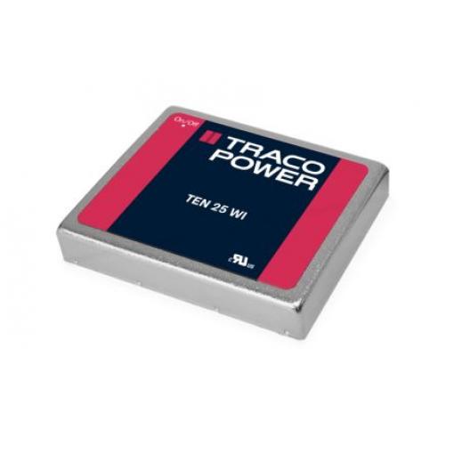 TRACOPOWER Měnič DC/DC TEN 25WI, výstup: 12 V dc 1.5 kV dc, Vin 75V dc 1.25 A, Vin 18V 30 W -40 °C 85 °C Průchozí otvor
