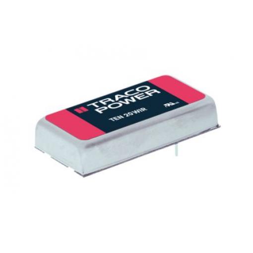 TRACOPOWER Měnič DC/DC TEN 20WIR, výstup: 5 V dc 1.5 kV dc, Vin 36V dc 4 A, Vin 9V 20 W -40 °C 85 °C Montáž na plošný