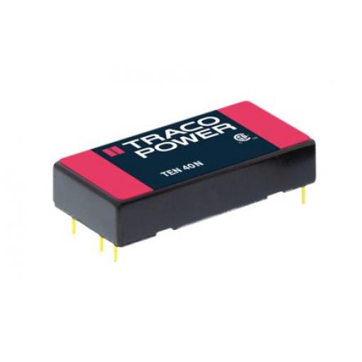 TRACOPOWER Měnič DC/DC TEN 40N, výstup: 3.3 V dc 1.5 kV dc, Vin 18V dc 8000 mA, Vin 9V 40 W -40 °C 80 °C Montáž na