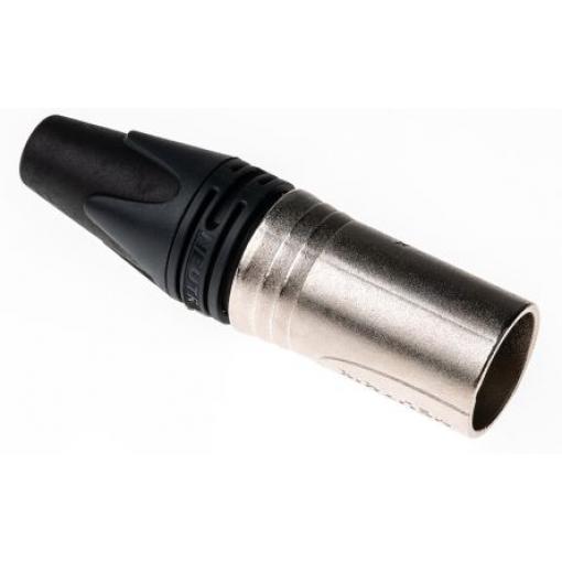 Neutrik Konektor XLR, počet kontaktů: 7, orientace těla: Rovný Vnější, pokovení: Stříbro přes nikl, Kabel, 50 V,