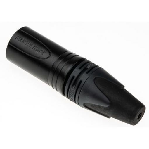 Neutrik Konektor XLR, počet kontaktů: 3, orientace těla: Rovný Vnější, pokovení: Stříbrná, Kabel, 50 V, materiál