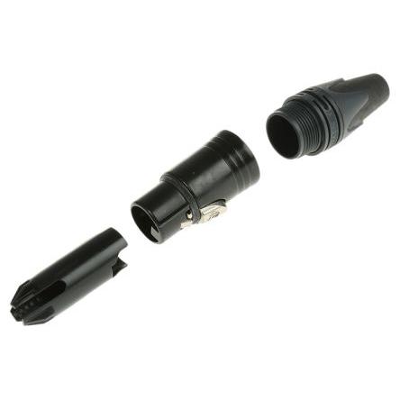 Neutrik Konektor XLR, počet kontaktů: 5, orientace těla: Rovný Vnitřní, pokovení: Stříbro přes nikl, Kabel, 50V,