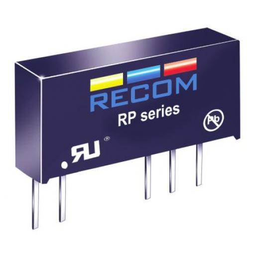 Recom Měnič DC/DC RP, výstup: 24 V dc 5.2 kV dc, Vin 24V dc 42 mA, Vin 21.6V 1 W -40 °C 85 °C Průchozí otvor