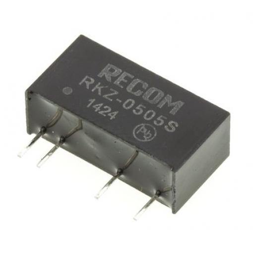 Recom Měnič DC/DC RKZ, výstup: 5 V dc 3 kV dc, Vin 5V dc 400 mA, Vin 4.5V 2 W -40 °C 85 °C Průchozí otvor