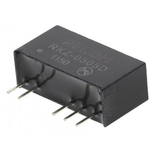 Recom Měnič DC/DC RKZ, výstup: 5 V dc 3 kV dc, Vin 5V dc 200 mA, Vin 4.5V 2 W -40 °C 85 °C Průchozí otvor