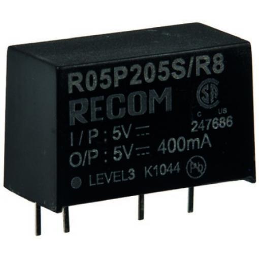 Recom Měnič DC/DC R12P, výstup: 12 V dc 8 kV dc, Vin 13.2V dc 167 mA, Vin 10.8V 2 W -40 °C 85 °C Průchozí otvor