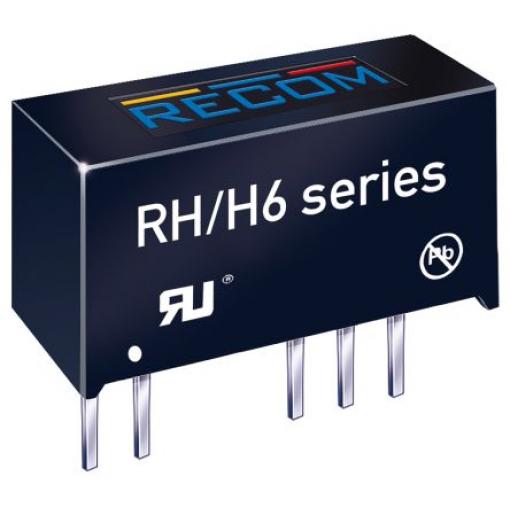 Recom Měnič DC/DC RH, výstup: 15 V dc 4 kV dc, Vin 5V dc 33 mA, Vin 4.5V dc 1 W -40 °C 90 °C Průchozí otvor