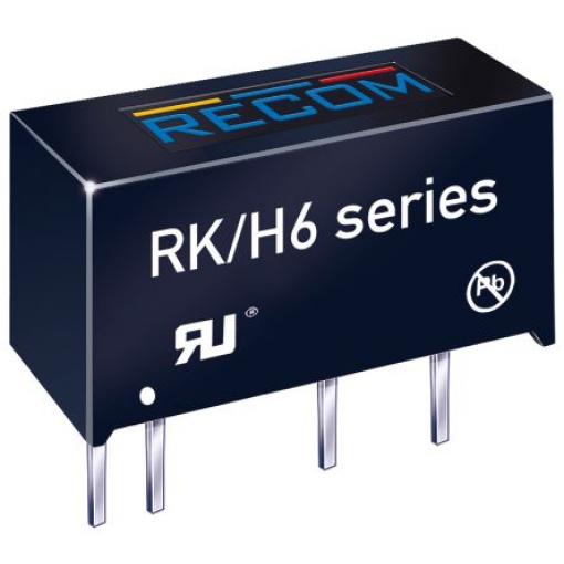 Recom Měnič DC/DC RK, výstup: 15 V dc 4 kV dc, Vin 12V dc 66 mA, Vin 10.8V 1 W -40 °C 90 °C Průchozí otvor