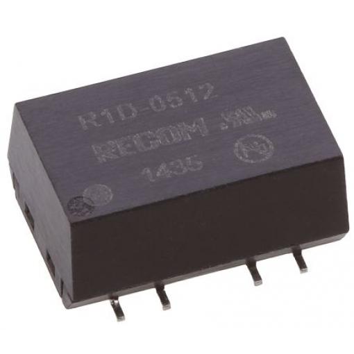 Recom Měnič DC/DC R1D, výstup: 12 V dc 1 kV dc, Vin 5.5V dc 42 mA, Vin 4.5V 1 W -40 °C 100 °C Povrch