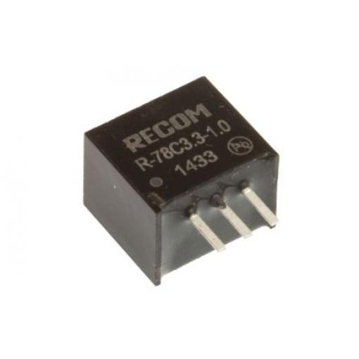 Recom Spínací regulátor, výstup: 3.3V dc Průchozí otvor 1 A, počet výstupů: 1