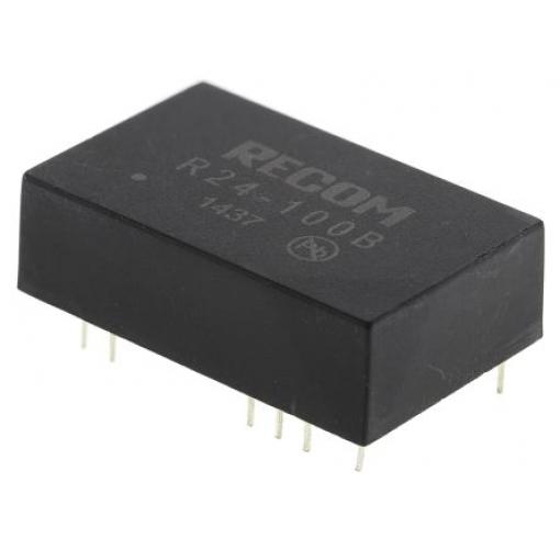 Recom Měnič DC/DC R24, výstup: 135 V dc 3 kV dc, Vin 27V dc 50 mA, Vin 21V 5 W -40 °C 85 °C Průchozí otvor