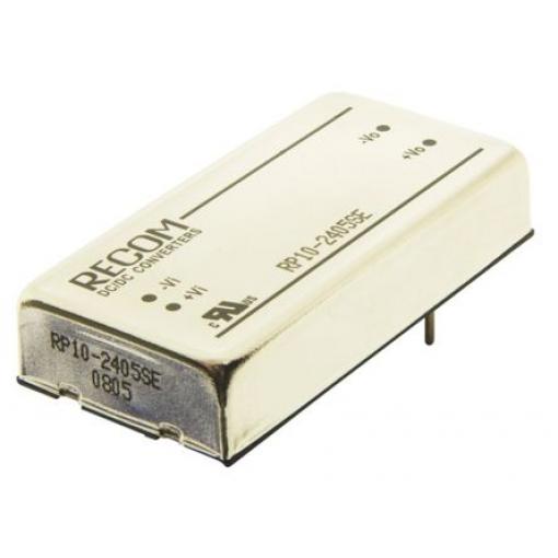 Recom Měnič DC/DC RP10-E, výstup: 5 V dc 1.6 kV dc, Vin 24V dc 2 A, Vin 18V 10 W -25 °C 85 °C Průchozí otvor