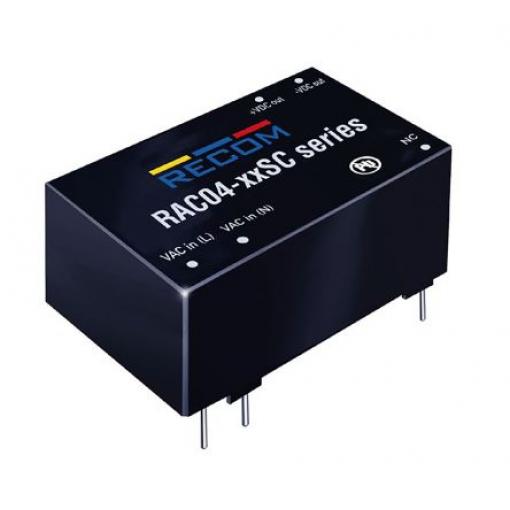 Spínaný napájecí zdroj, počet výstupů: 1 5V dc Povrch 4 W RAC04-C/277 Recom 264V ac